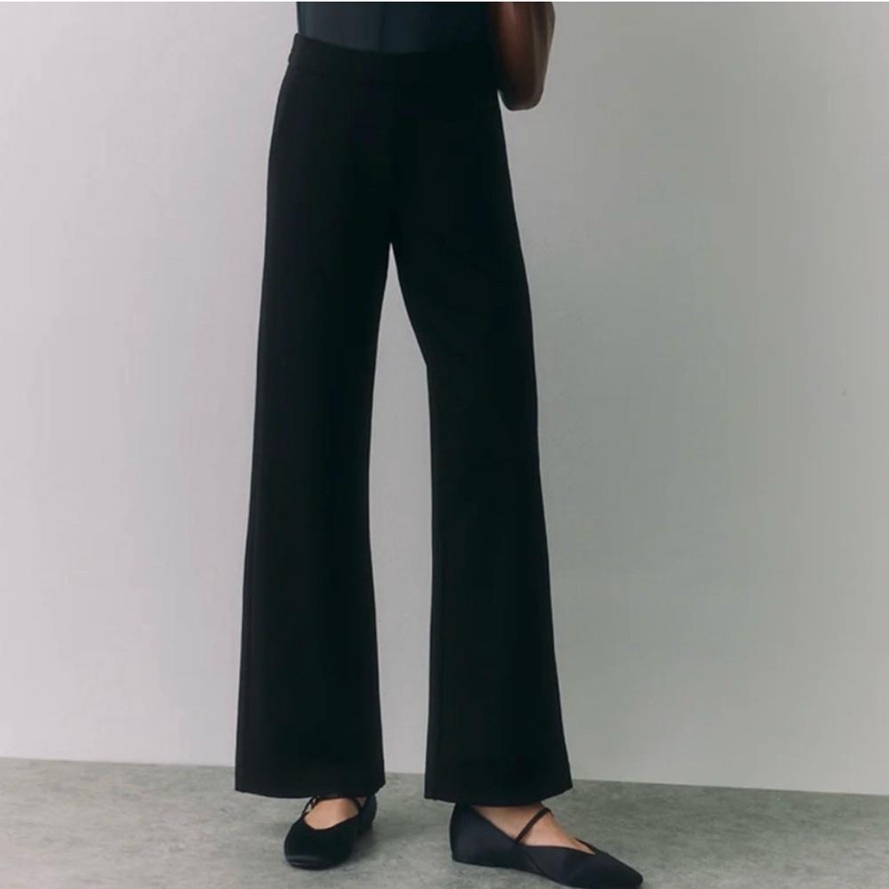 Cuyana Ponte Wide-leg Pants Size M
